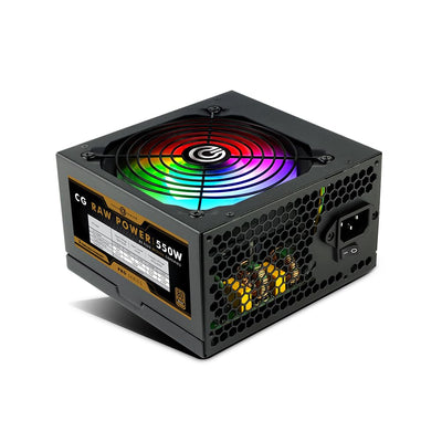 Circle CG RAW Power 550W Power Supply | 80 Plus Bronze Certified | Gaming PSU