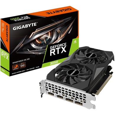 Gigabyte GeForce RTX 3050 WINDFORCE OC 6G Graphics Card | 6GB GDDR6 | NVIDIA RTX 3050