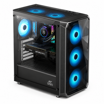 Reboxx Sigma X Ryzen Gaming PC | AMD Ryzen 5 5600 | 6GB RTX 3050 Graphics | RGB Glass Cabinet | DDR4 RAM | NVMe SSD | Windows 11 Pro | Wi-Fi | 2 Years Warranty | New