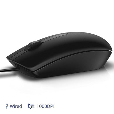Dell MS116 Wired Optical Mouse | 1000 DPI | USB Wired Mouse
