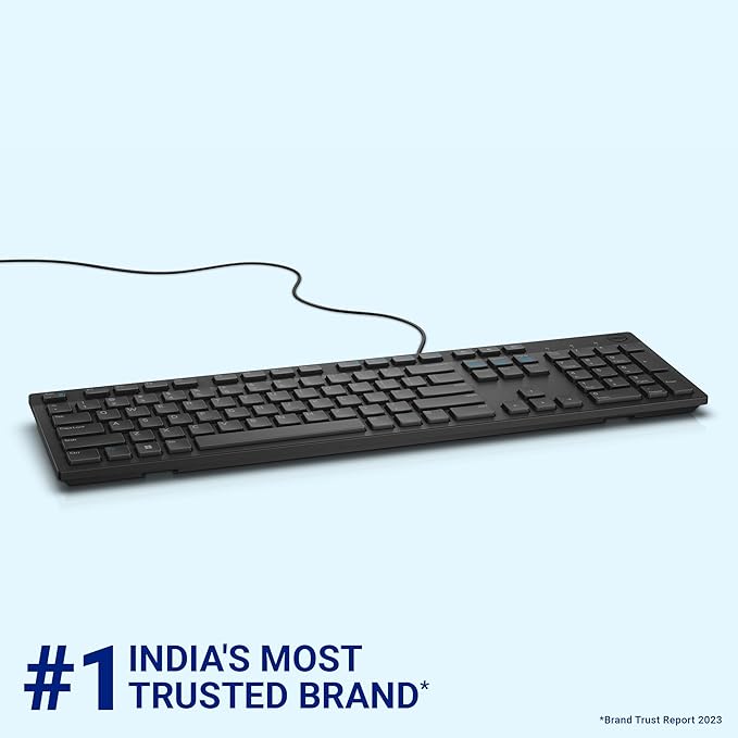 Dell KB216 Wired Multimedia Keyboard | Full-Size USB Keyboard | Chiclet Keys