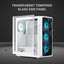 Ant Esports ICE-112 Gaming Cabinet White | Mid Tower ATX Cabinet | 4 Pre-Installed ARGB Fans