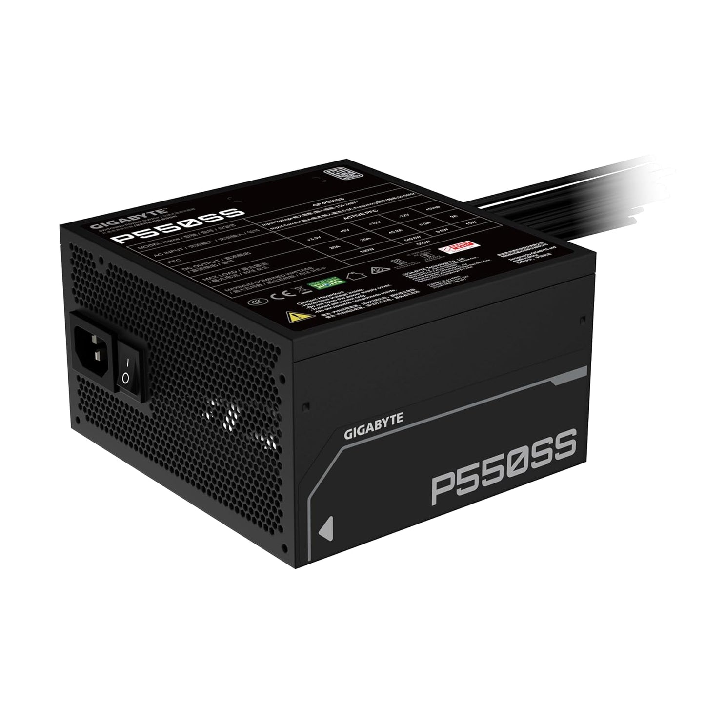 Gigabyte GP-P550SS 550W Power Supply | 80 Plus Silver | ATX 3.0 PSU