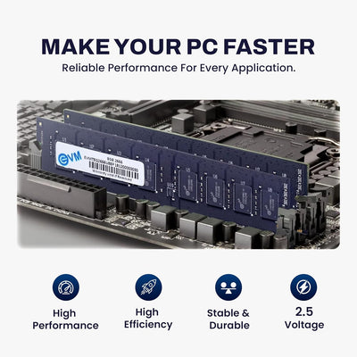 EVM 8GB DDR4 2666MHz Desktop RAM | CL19 | Long-DIMM Memory Module
