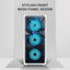 Ant Esports ICE-112 Gaming Cabinet White | Mid Tower ATX Cabinet | 4 Pre-Installed ARGB Fans