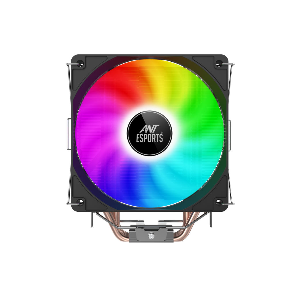 Ant Esports ICE-C400 Rainbow LED CPU Air Cooler | 120mm | Copper Heatpipes