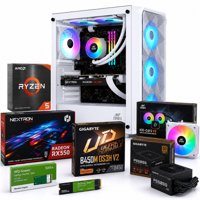 Reboxx Delta X Ryzen Gaming PC | 4GB RX 550 Graphics | AMD Ryzen 5 5500 | DDR4 RAM