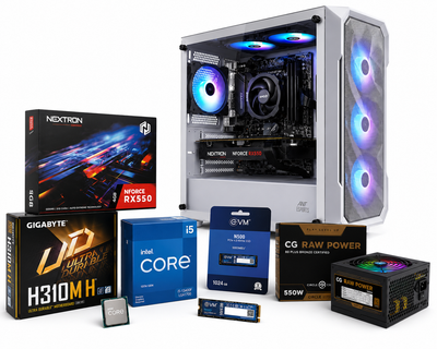 Reboxx Gamma Intel Gaming PC | 4GB RX 550 Graphics | Intel Core i5 6th Gen | DDR4 RAM