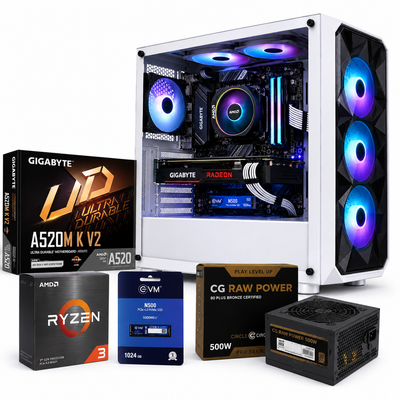 Reboxx Gamma Ryzen Gaming PC | AMD Ryzen 3 3200G | Radeon Vega 8 Graphics | DDR4 RAM