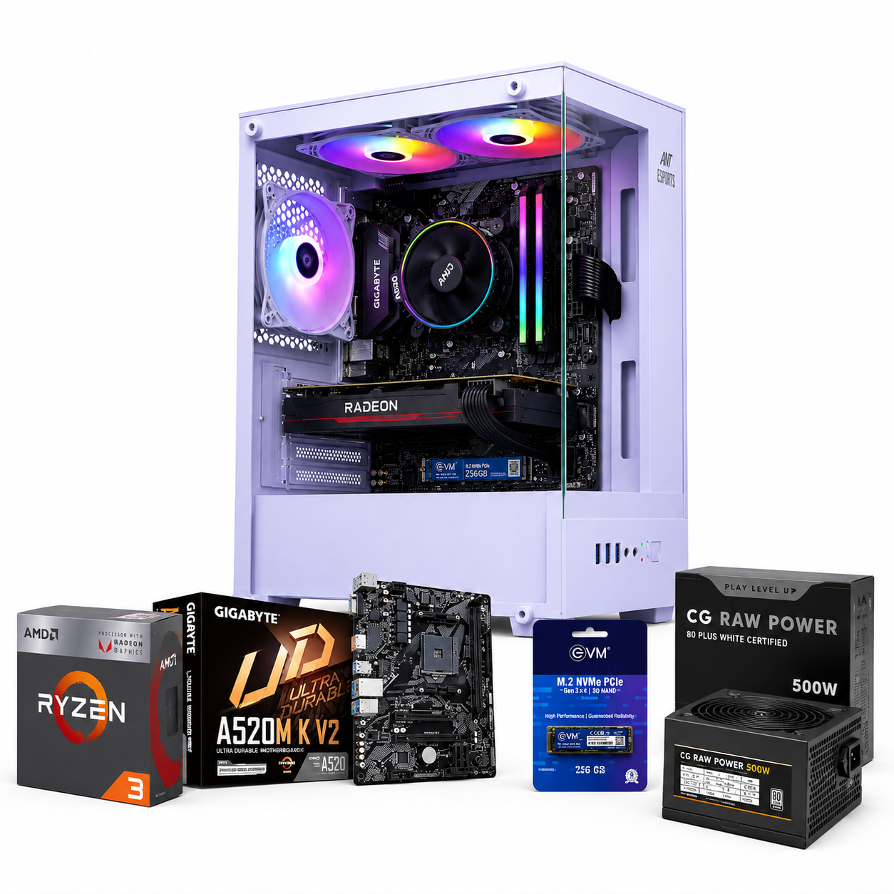 Reboxx Alpha Ryzen Gaming PC | AMD Ryzen 3 3200G | Radeon Vega 8 Graphics | DDR4 RAM