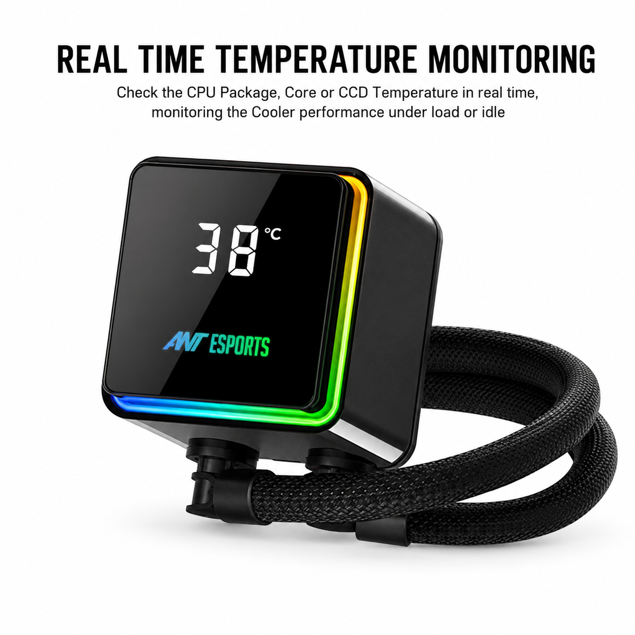 Ant Esports ICEStorm 240 ARGB AIO Liquid Cooler | 240mm CPU Liquid Cooler | AM5 & LGA1851 Compatible