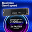 Crucial P310 500GB NVMe PCIe Gen4 SSD | M.2 2280 | Up to 6600MB/s Read Speed
