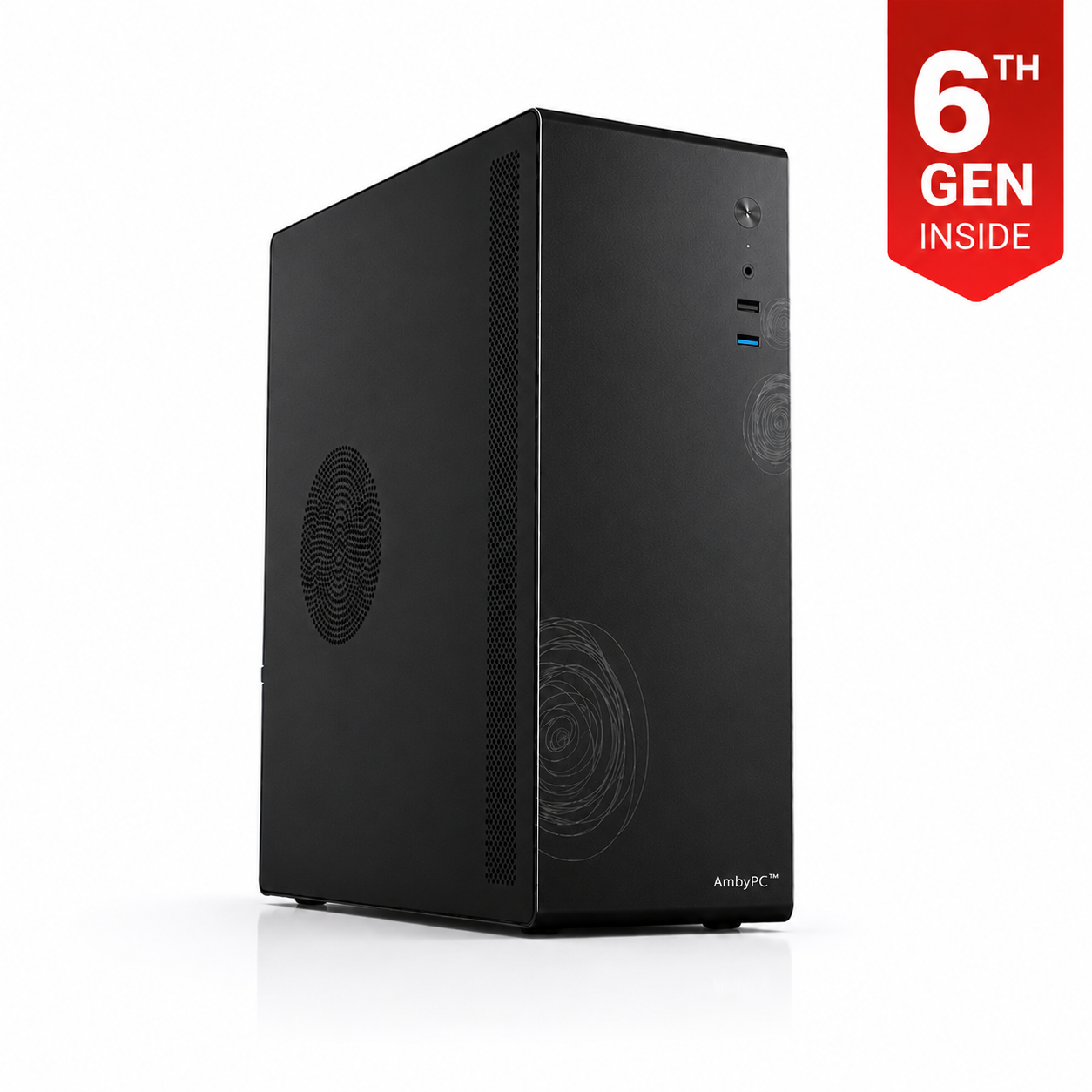 AmbyPC BizDesk Mid Tower SFF Desktop | Intel 6th Gen | H110 Chipset | Win 10 Pro | Business PC