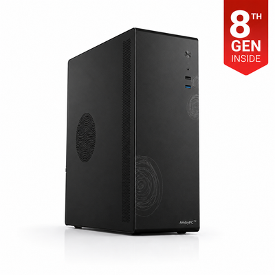 AmbyPC BizDesk Mid Tower SFF Desktop | Intel 8th Gen | H110 Chipset | Win 11 Pro | Business PC