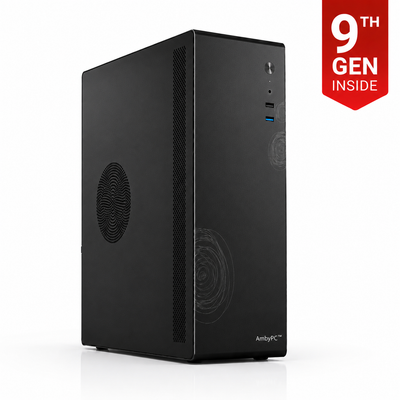 AmbyPC BizDesk Mid Tower SFF Desktop | Intel Core i3 9th Gen | Win 11 Pro | Business PC