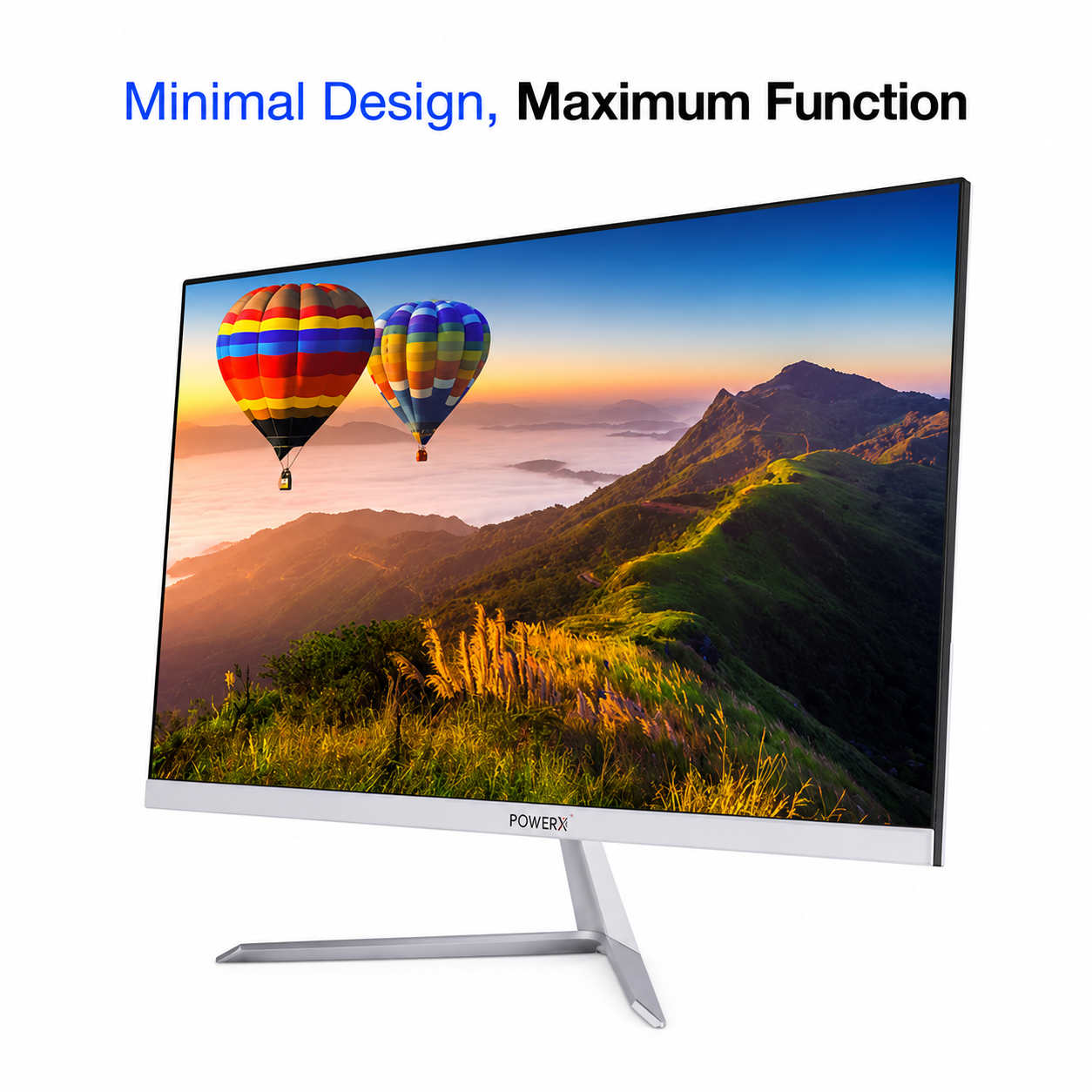 PowerX N100 Slim SFF Desktop Full Set | Intel Core i5 6th Gen | 21.5" FHD Frameless Monitor | Win 11 Pro | Business PC