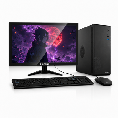 AmbyPC BizDesk 7i0FS Small Form Factor (SFF) Desktop PC Full Set | Intel Core i3 7th Gen | 19" HD Monitor | USB 3.0 | HDMI | Windows 11 Pro | Business PC | New
