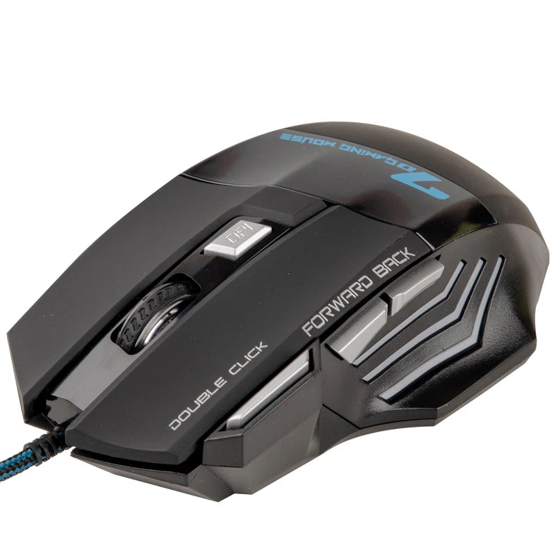 POWERX RAPIDWAVE - U30 Wired RGB Gaming Mouse | 3200 DPI | 7-Button Gaming Mouse