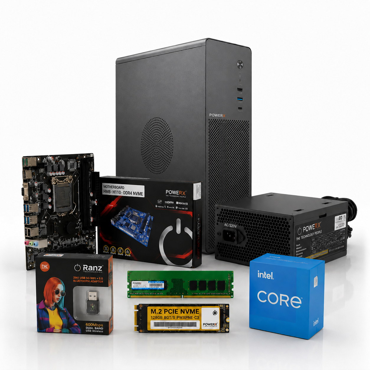 PowerX N100 Ultra SFF Desktop | i5 9th Gen | DDR4 | NVMe SSD | Windows 11 Pro | Business Desktop