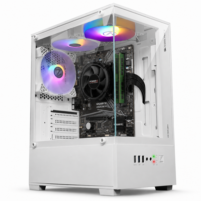 Reboxx Alpha Ryzen Gaming PC | AMD Ryzen 3 3200G | Radeon Vega 8 Graphics | Glass Cabinet | DDR4 RAM | NVMe SSD | Windows 11 Pro | Wi-Fi | 2 Years Warranty | New