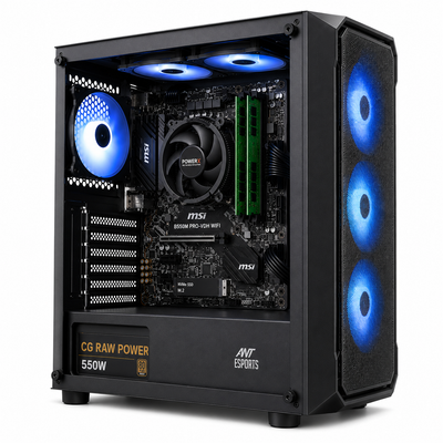 Reboxx Delta Ryzen Gaming PC | AMD Ryzen 5 5600GT | Radeon Graphics | RGB Glass Cabinet | DDR4 RAM | NVMe SSD | Windows 11 Pro | Wi-Fi | 2 Years Warranty | New