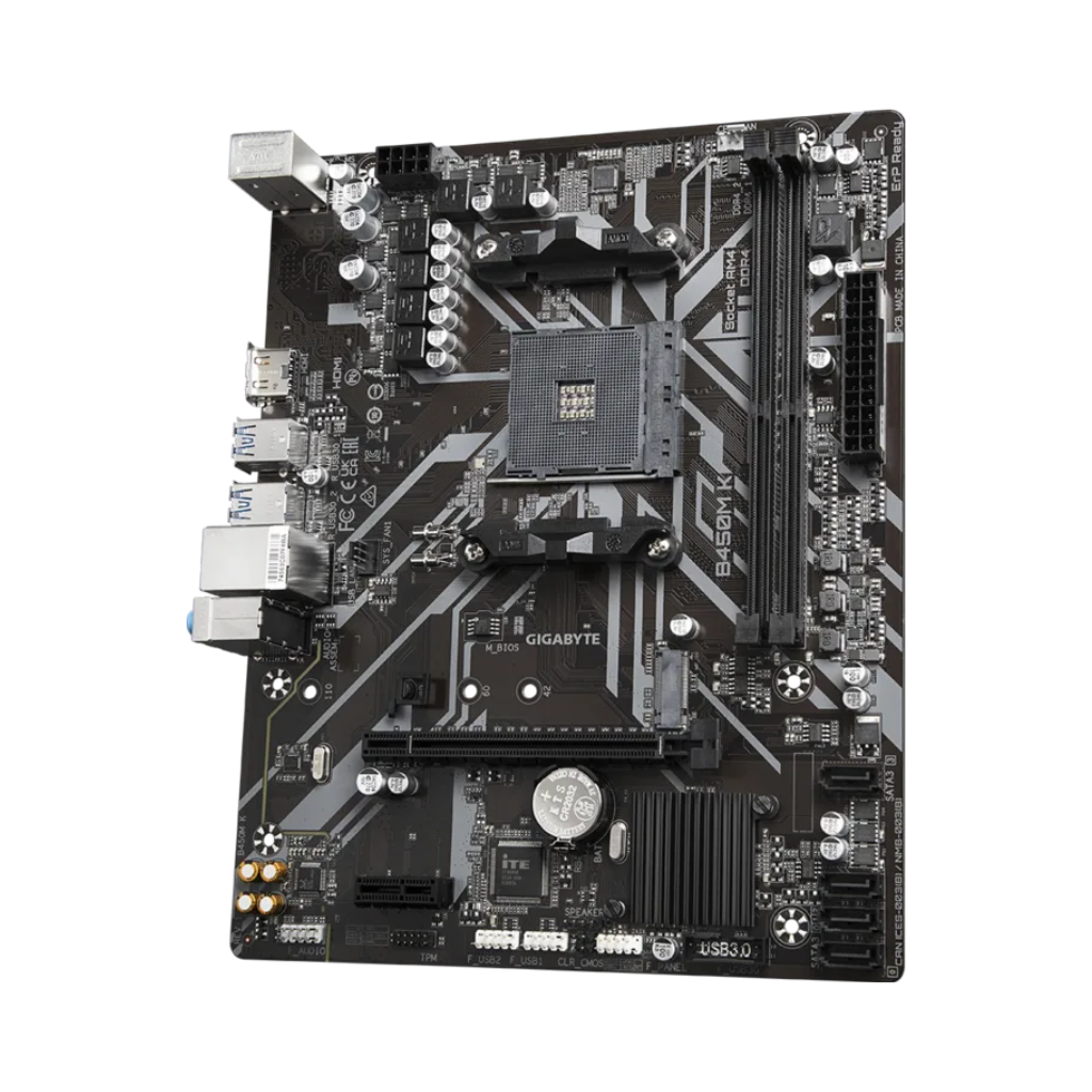 Gigabyte B450M K Motherboard | AMD AM4 Micro-ATX | DDR4 Gaming Motherboard