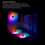 Zebronics ZEB-ICECAP Gaming Cabinet | Mid Tower Gaming Chassis | Tempered Glass