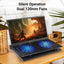 Zebronics ZEB-NC3300 Laptop Cooling Pad | Dual 120mm Fans | Blue LED Cooling Stand