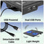 Zebronics ZEB-NC3300 Laptop Cooling Pad | Dual 120mm Fans | Blue LED Cooling Stand